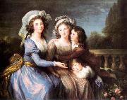 Charles Lebrun Marquise de Roug with Her Sons Alexis and Adrien Spain oil painting artist
